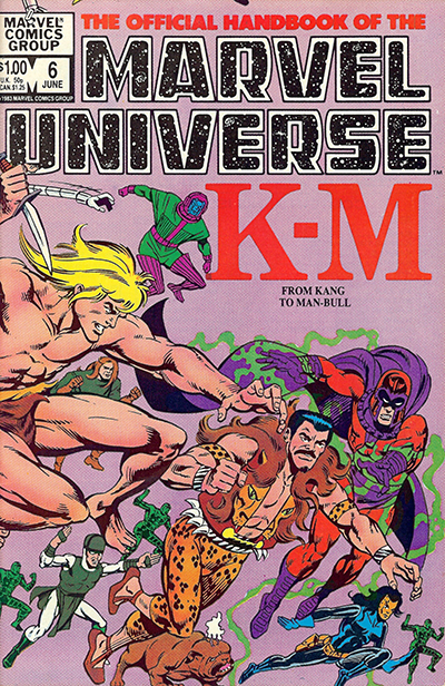 The Official Handbook Of The Marvel Universe #6