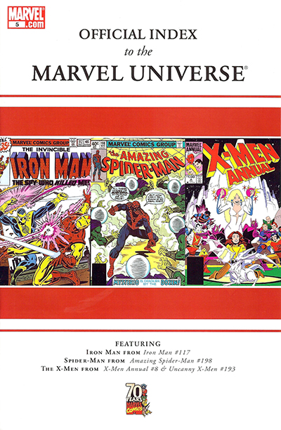 Official Index To The Marvel Universe #5