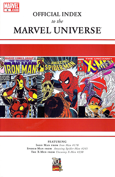Official Index To The Marvel Universe #6